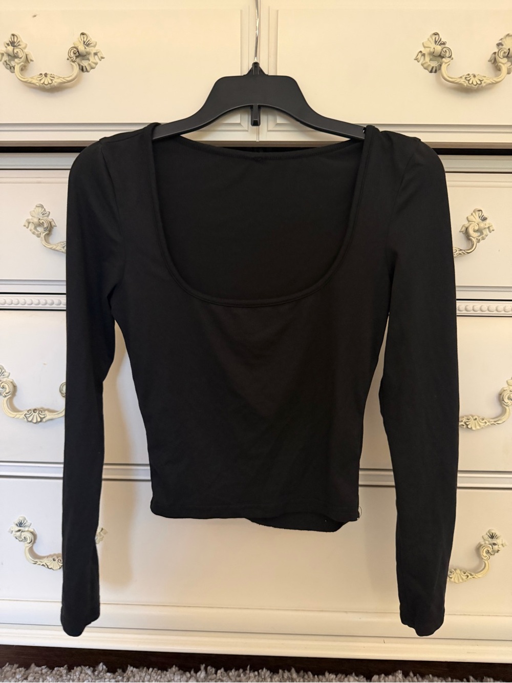 SHEIN black long sleeve top